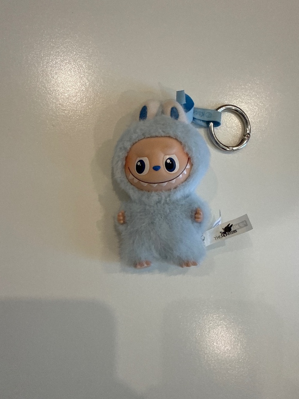 D Mini Labubu. keychain light blue
